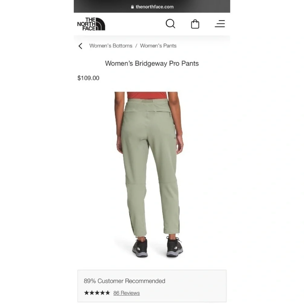 THE NORTH FACE FlashDry™ UPF 40+ Bridgeway Pro Trail Pants sz. 0 - Picture 4 of 10